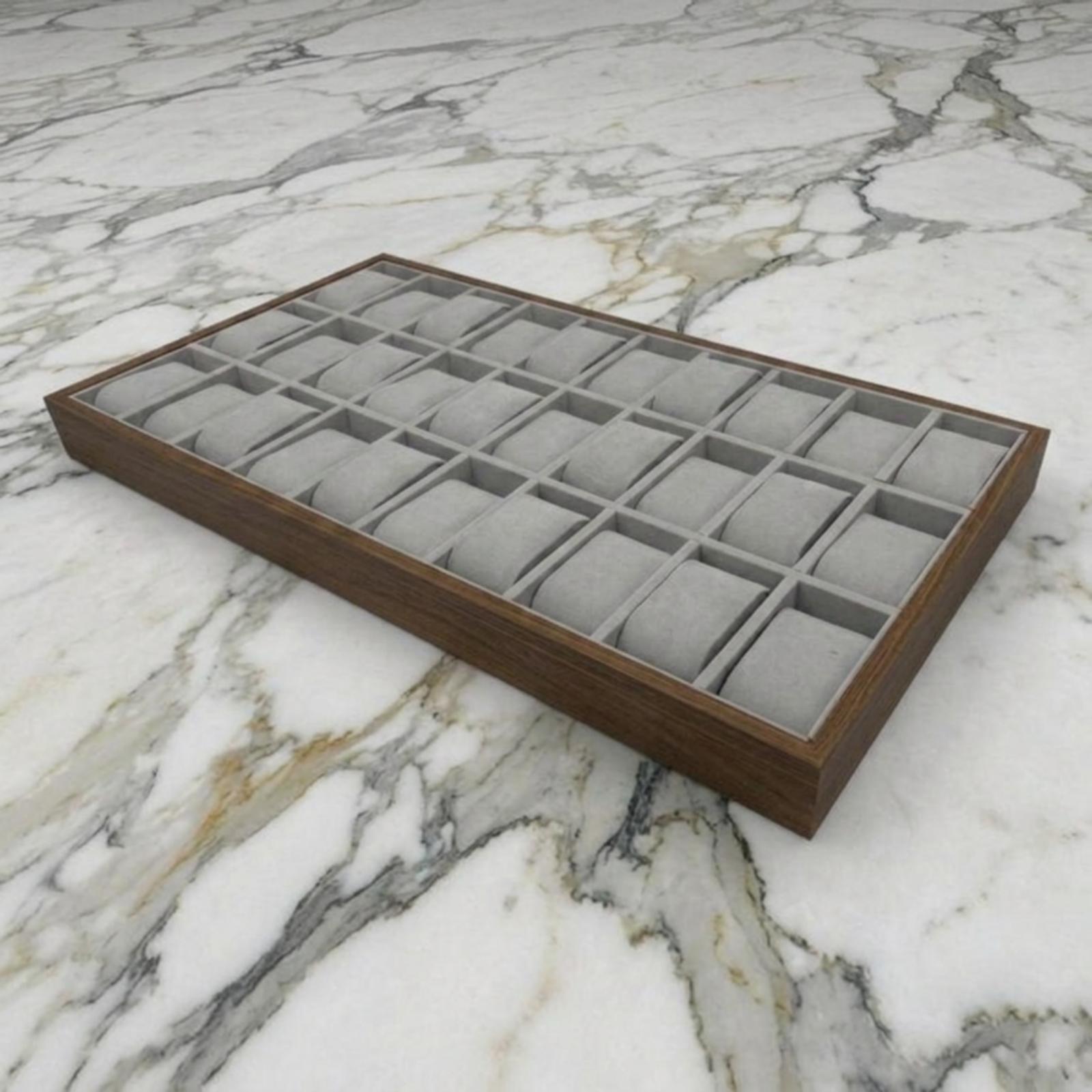 Watch Display Box - Caja expositora de relojes de nogal