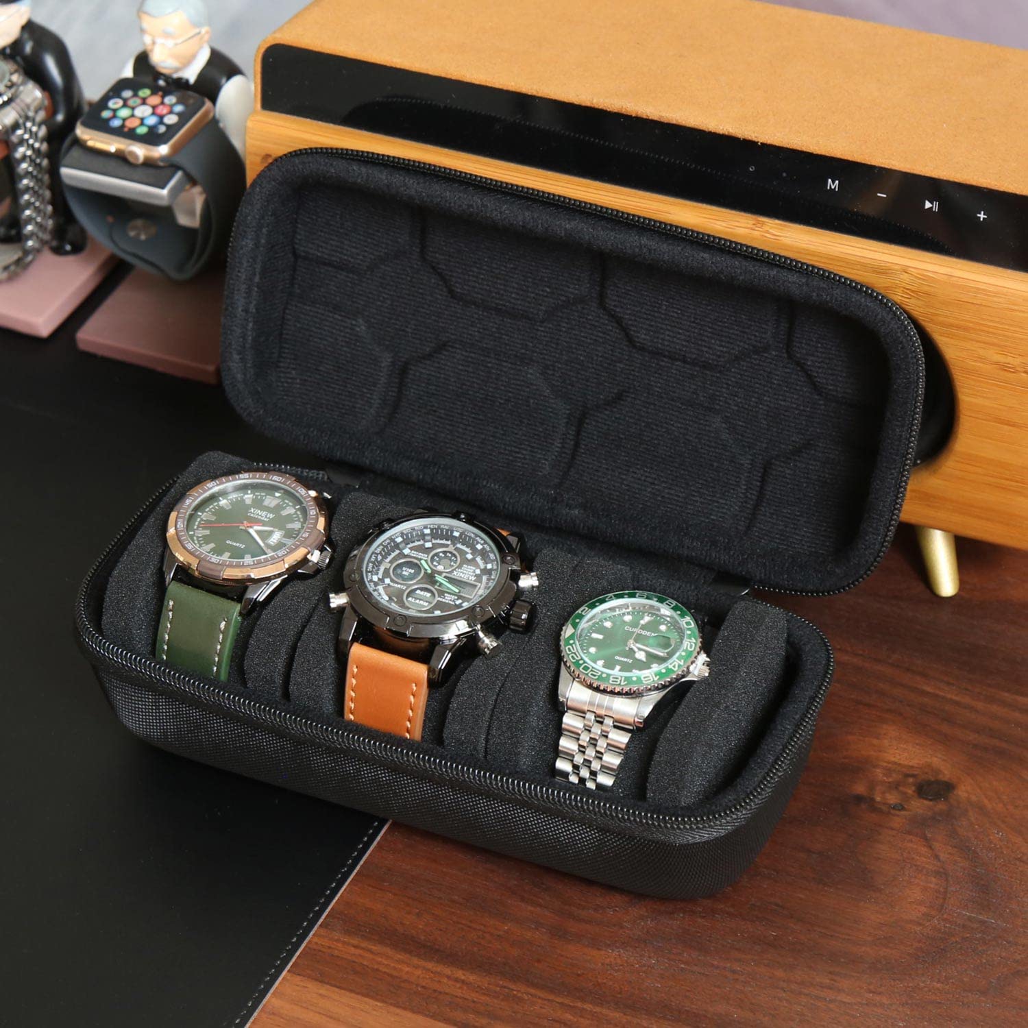 Organizador de caja de reloj p - Watch Display Box reseña y precio