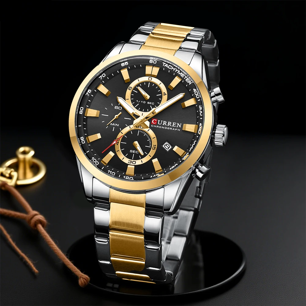 CURREN Casual cuarzo cronógraf - Jewelry For Watches reseña y precio