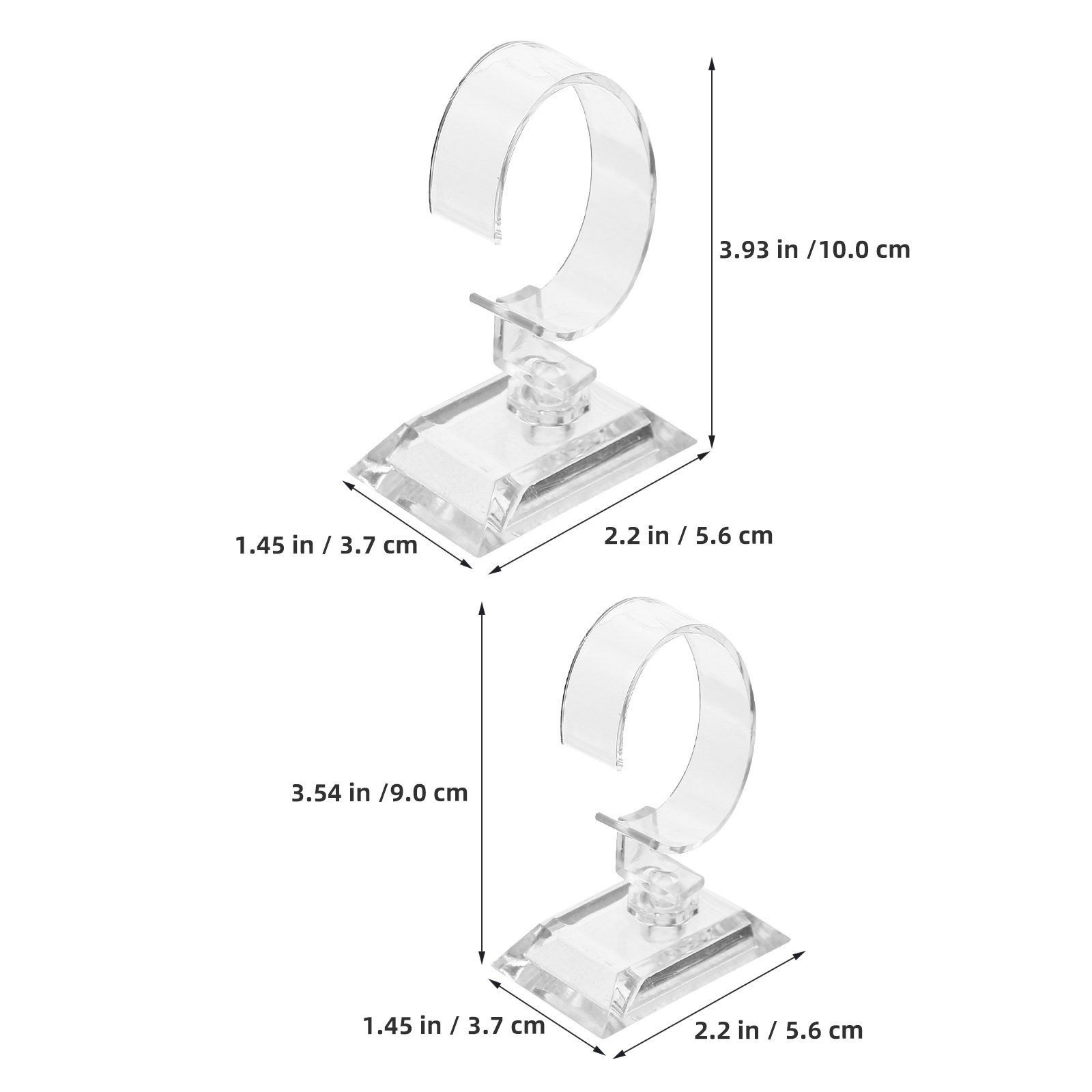 10 unidades de soportes transp - Jewelry And Watches Inc reseña y precio